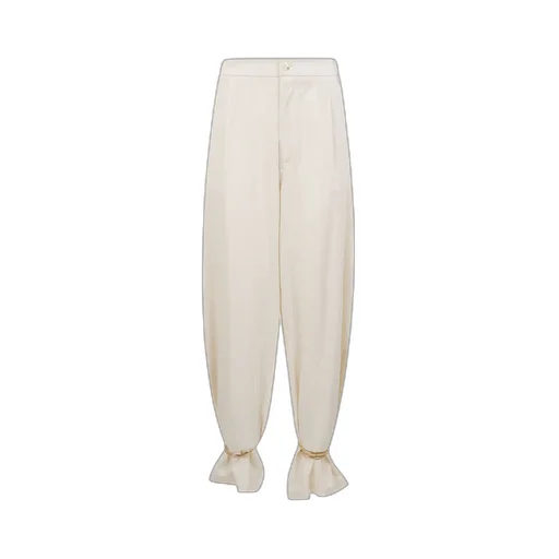 Phebe Cuff-Adorned Wide-Leg Pants
