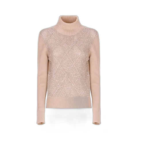 Paillttes High Neck Knitwear