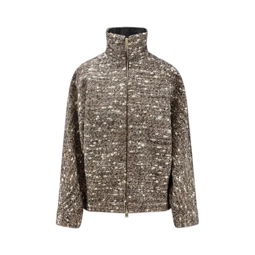Celine Boucle Aviator Bomber Coat