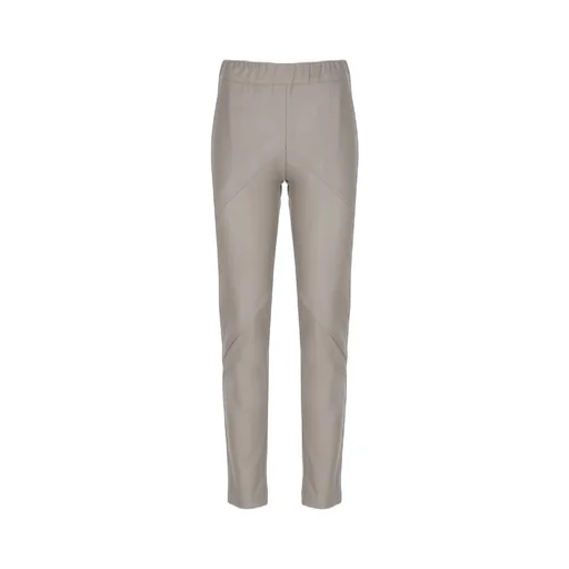Elastic-Waist Synth Pants
