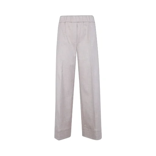 Flannel Wide-Leg Pants