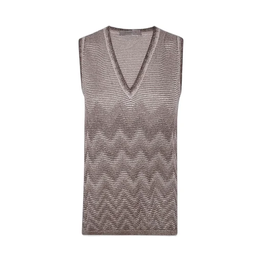 Zigzag Knit Vest