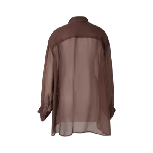 Sheer Buttoned Blouse