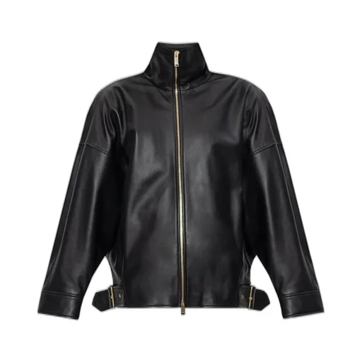 Zip-Up Leather Jacket