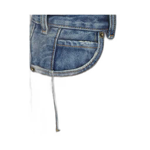 Emma Distressed Denim Maxi Skirt