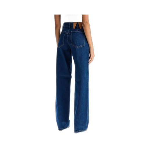 Lu Straight Leg Pleat Effect Fitted Jeans