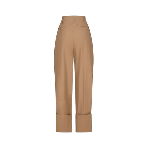 Cropped Pleated Pants