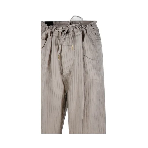 Iris Striped Paper Bag Pants