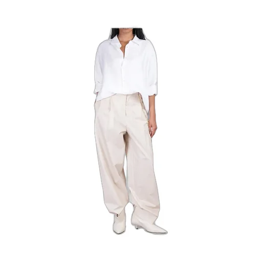 Danielle Chain Adorned Wide-Leg Trousers
