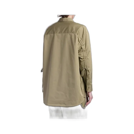 Keanu Tech Satin Rouche Shirt