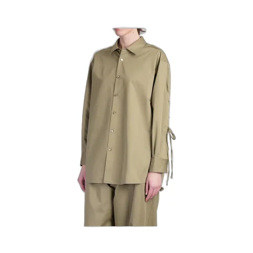 Keanu Tech Satin Rouche Shirt