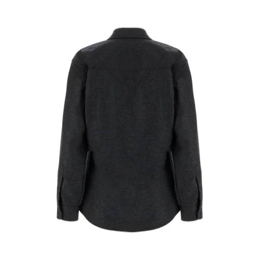 Logo Embroidered Curved Hem Shirt