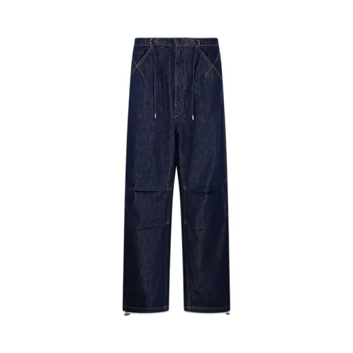 Daisy Contrast Stitched Drawstring Jeans