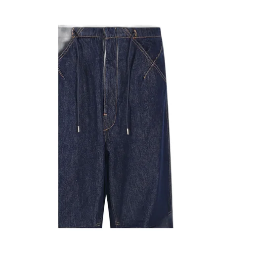 Daisy Contrast Stitched Drawstring Jeans
