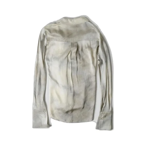 Buttoned Twist-Detail Shirt