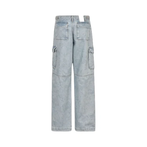 Wide-Leg Cargo Jeans
