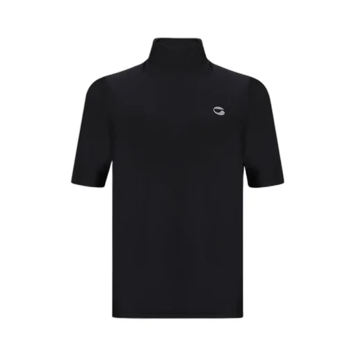 High-Neck Fitted Top