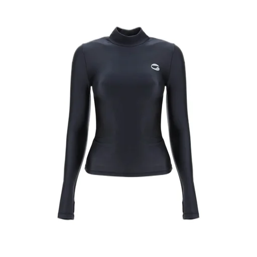 High Neck Long-Sleeved Top