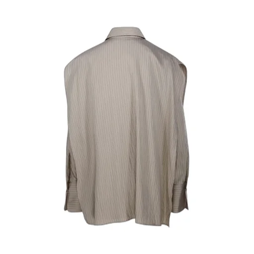 Pinstripe Button-Up Shirt