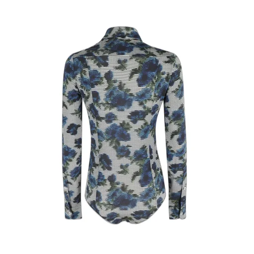 Ascii Floral Printed Bodysuit