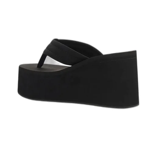 Branded Logo Detailed Wedge Sandals