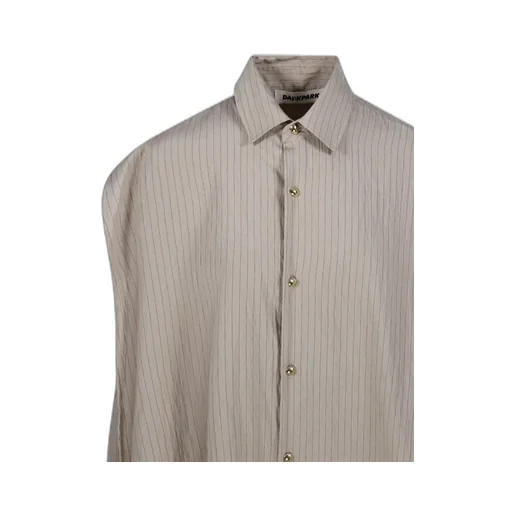 Pinstripe Button-Up Shirt