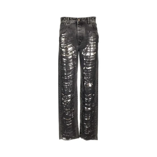 Karen Distressed Sequin Jeans