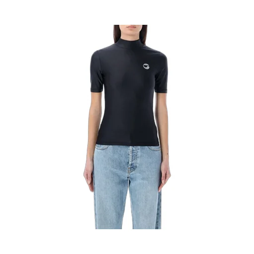 High-Neck Fitted Top