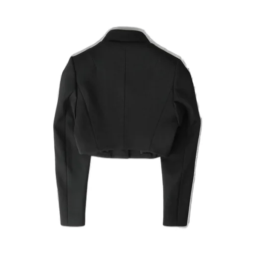 Twill Long Sleeve Cropped Jacket