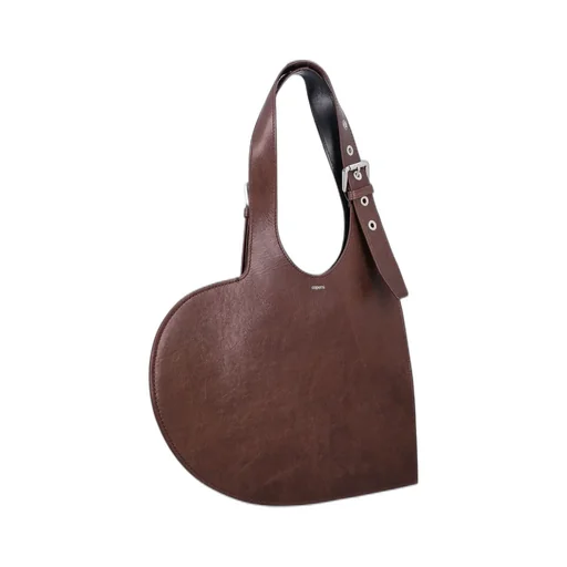 Heart-Shaped Top Handle Tote Bag