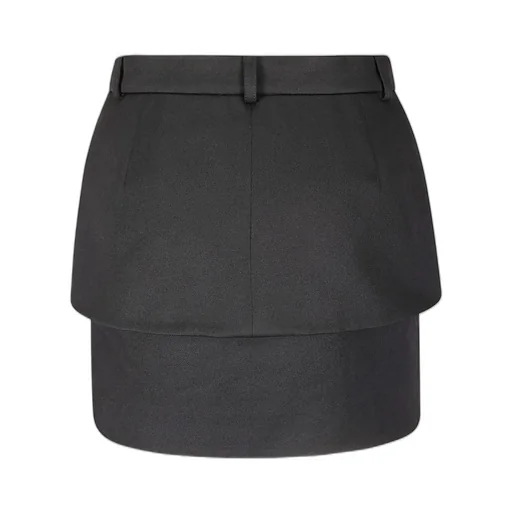 Pocket Detailed Basque Mini Skirt