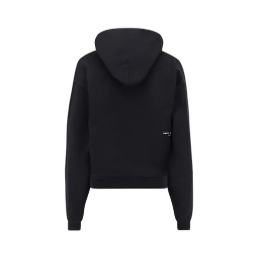 Pattern Embroidered Long Sleeved Hoodie