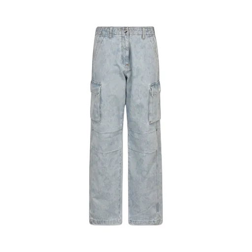 Wide-Leg Cargo Jeans