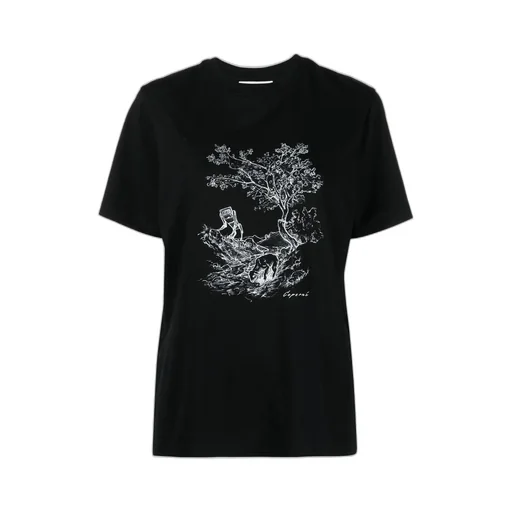 Illustration Printed Crewneck T-Shirt