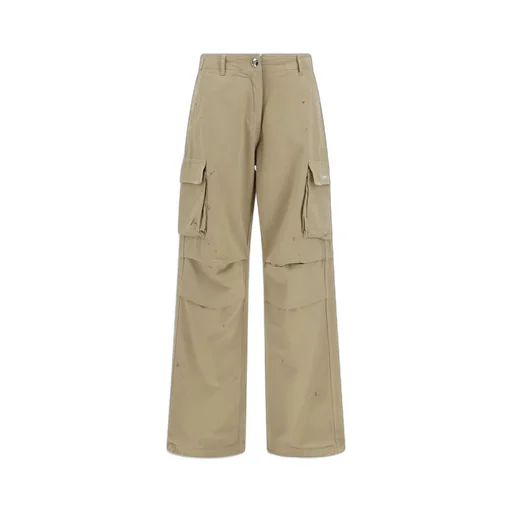 Wide-Leg Cargo Pants