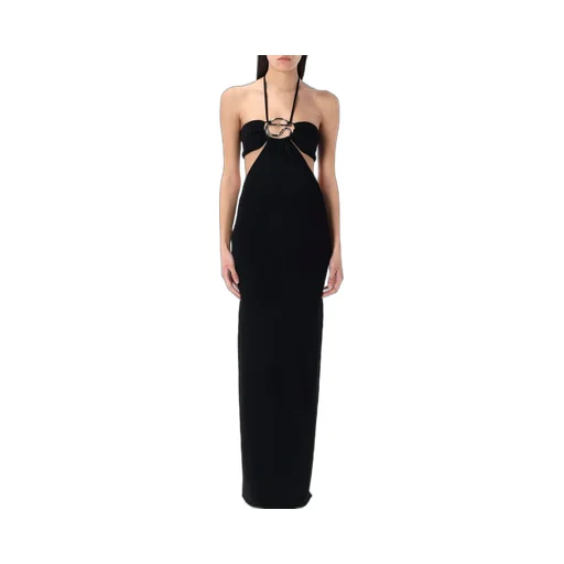 Knitted Halter Neck Maxi Dress