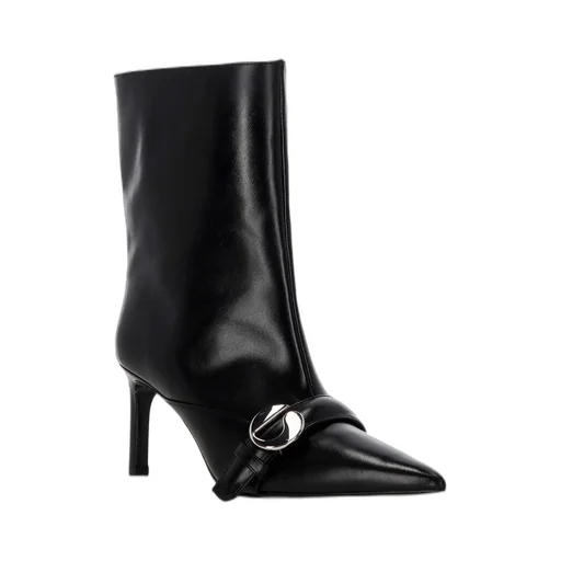 Ankle Heeled Belt Boots