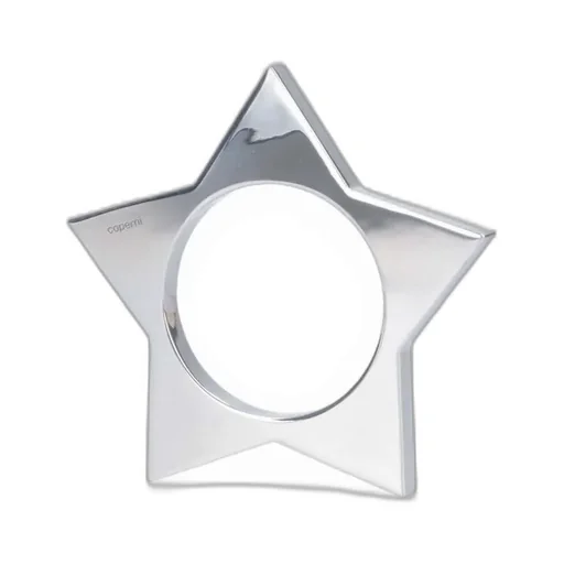 Logo Engraved Star Shape Ring