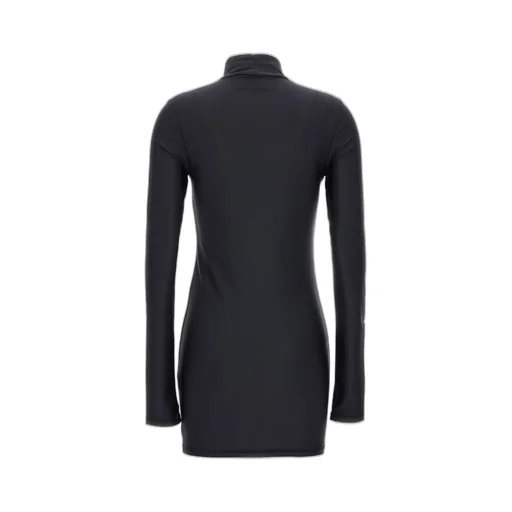 High-Neck Fitted Dress