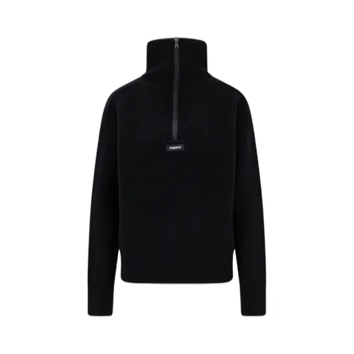 Logo Patch Half-Zip Jumper