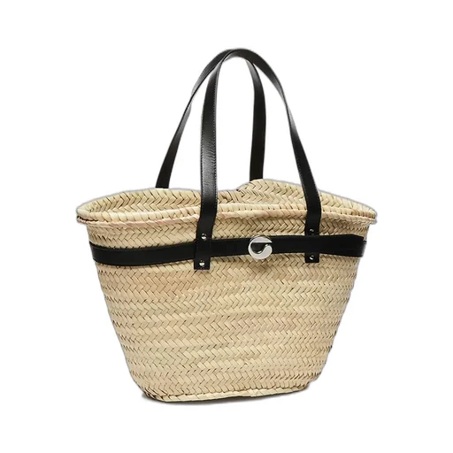 Logo-Plaque Top Handle Bucket Bag