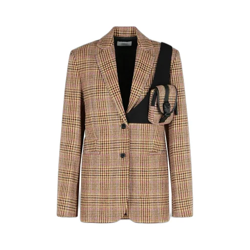 Single Breasted Checked Blazer