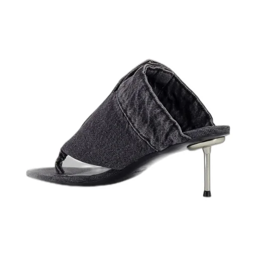 Denim Open Thong Sandals