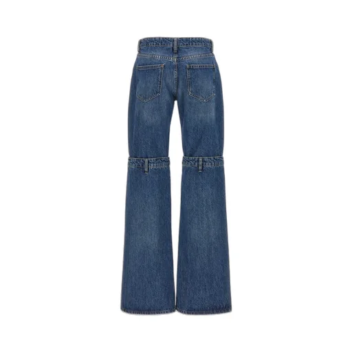 Logo-Patch Layered-Designed Jeans
