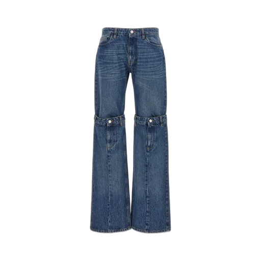 Logo-Patch Layered-Designed Jeans