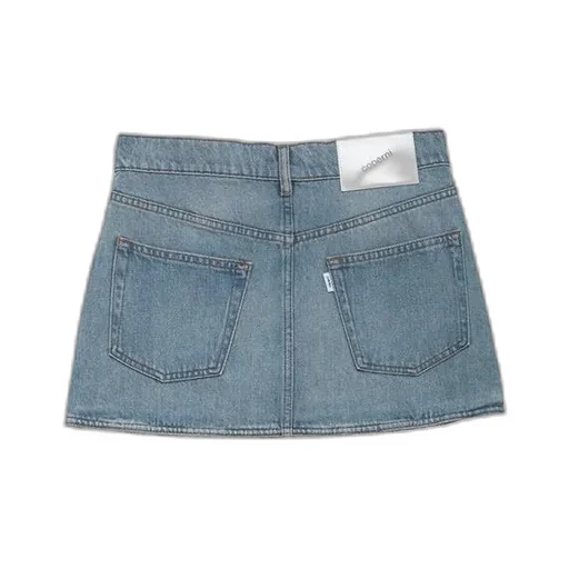 High Waist Denim Mini Skirt