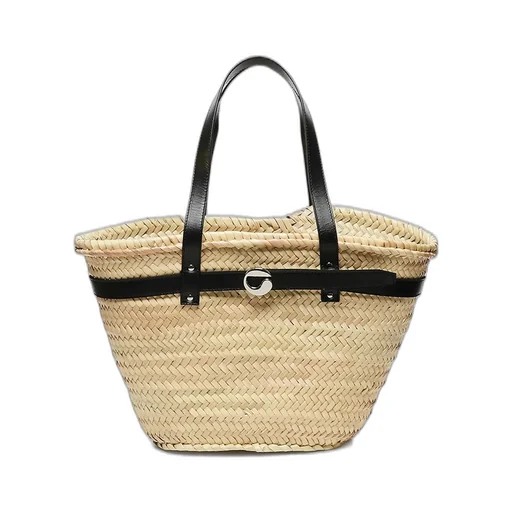 Logo-Plaque Top Handle Bucket Bag