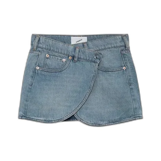 High Waist Denim Mini Skirt