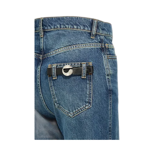 Straight Leg Denim Pants
