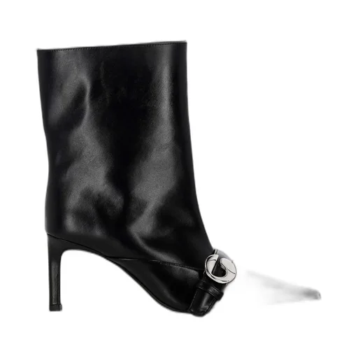 Ankle Heeled Belt Boots
